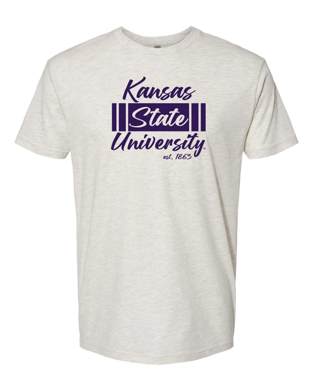 Next Level Unisex Cotton T-Shirt Oatmeal front mockup