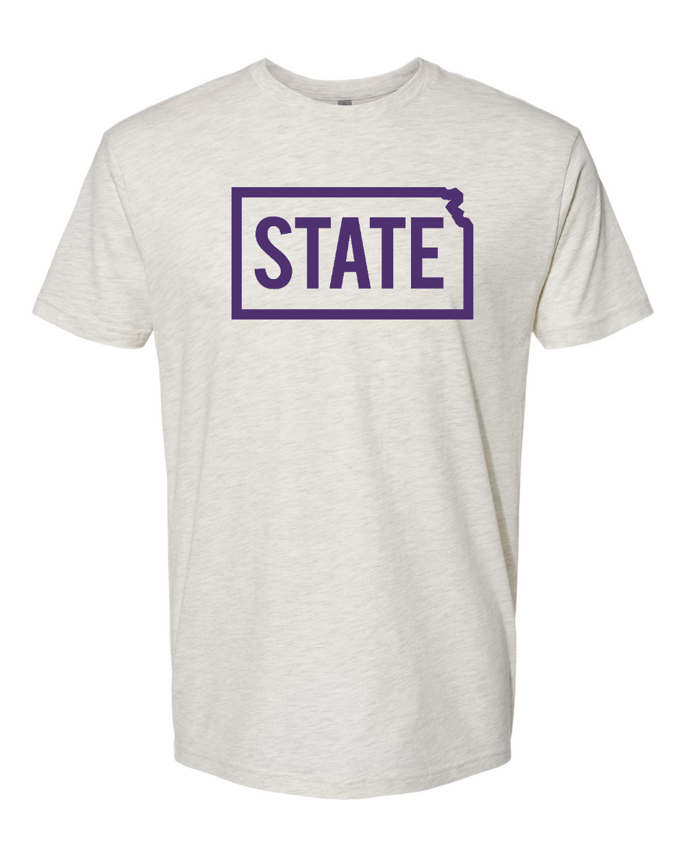 Next Level Unisex Cotton T-Shirt Oatmeal front mockup