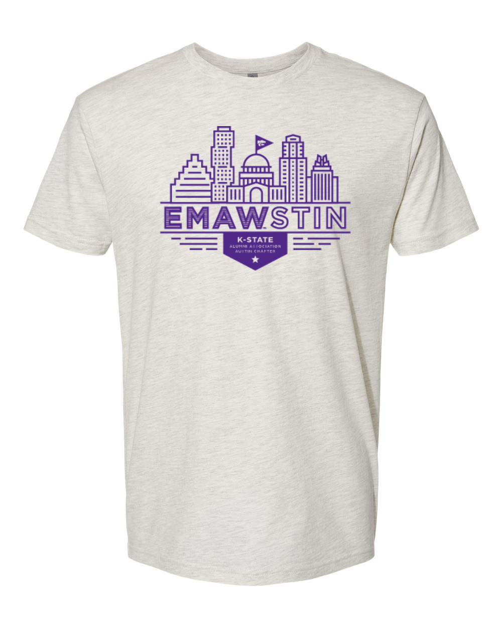 Next Level Unisex Cotton T-Shirt Oatmeal front mockup