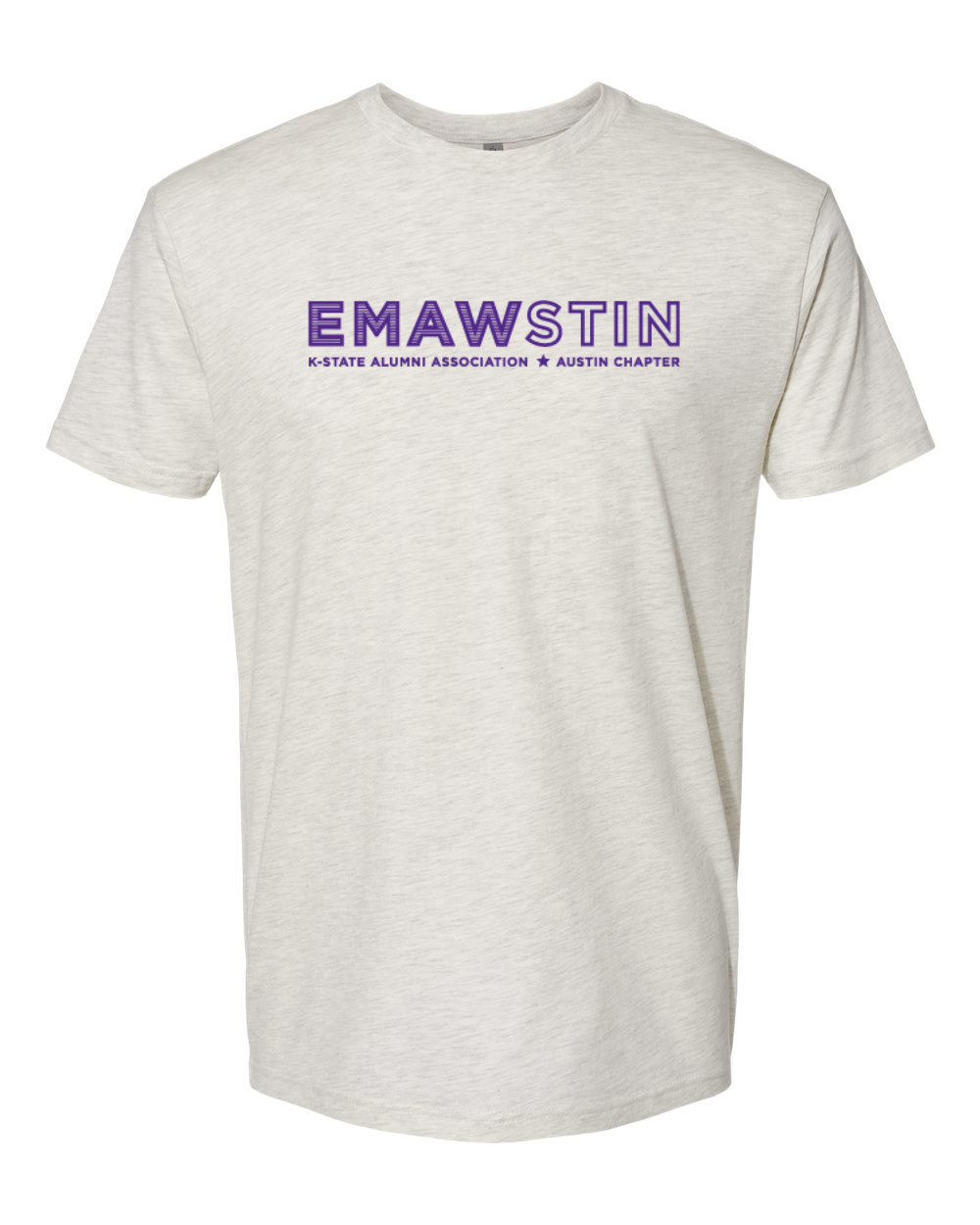 Next Level Unisex Cotton T-Shirt Oatmeal front mockup