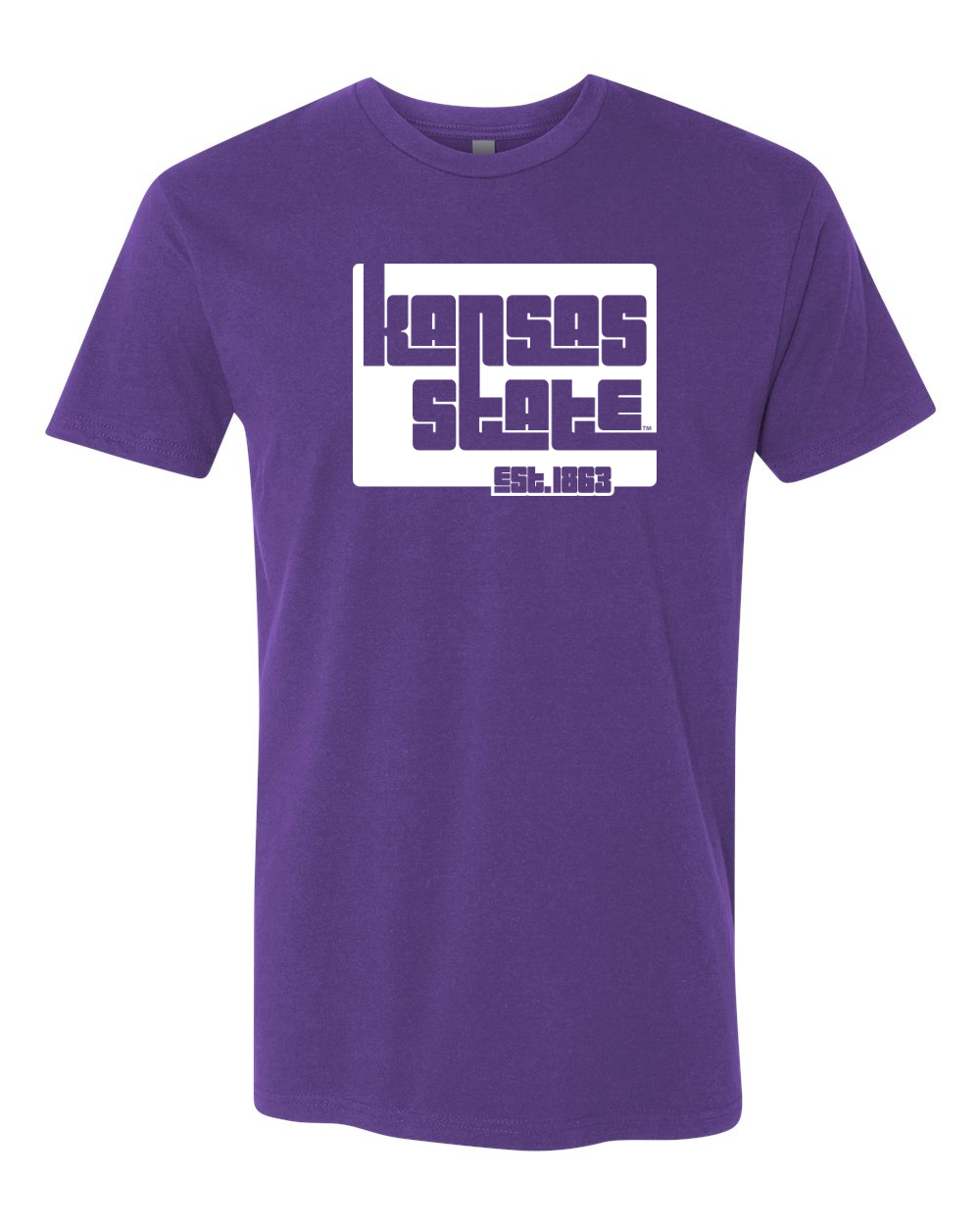 Next Level Unisex Cotton T-Shirt Purple Rush front mockup
