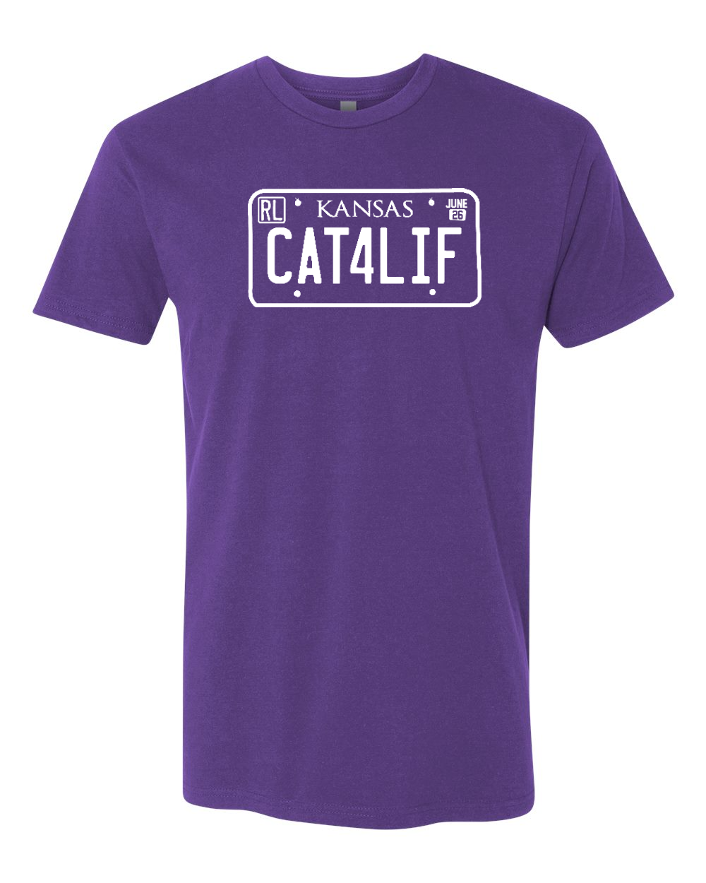 Next Level Unisex Cotton T-Shirt Purple Rush front mockup