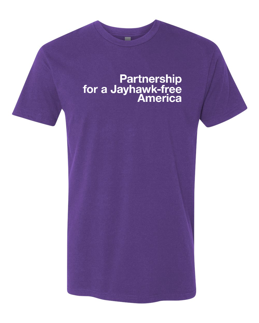 Next Level Unisex Cotton T-Shirt Purple Rush front mockup