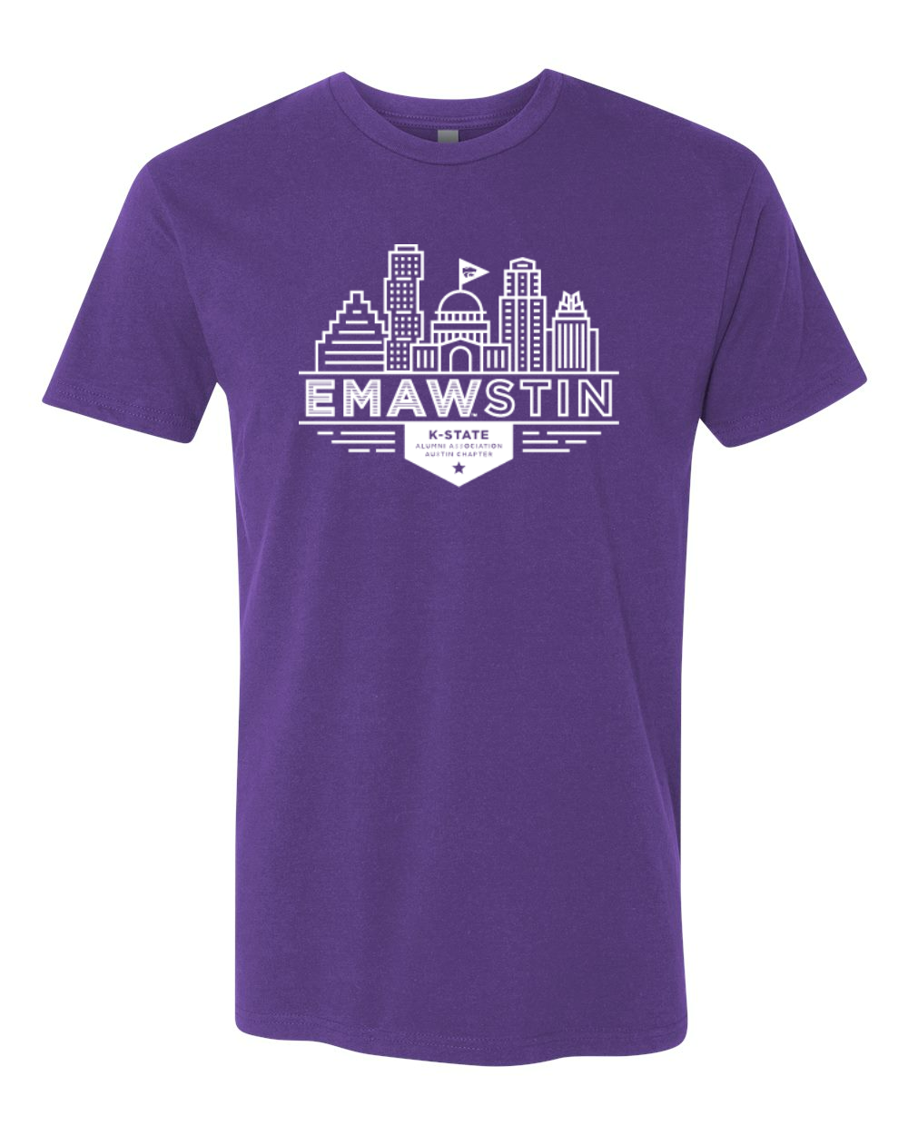 Next Level Unisex Cotton T-Shirt Purple Rush front mockup