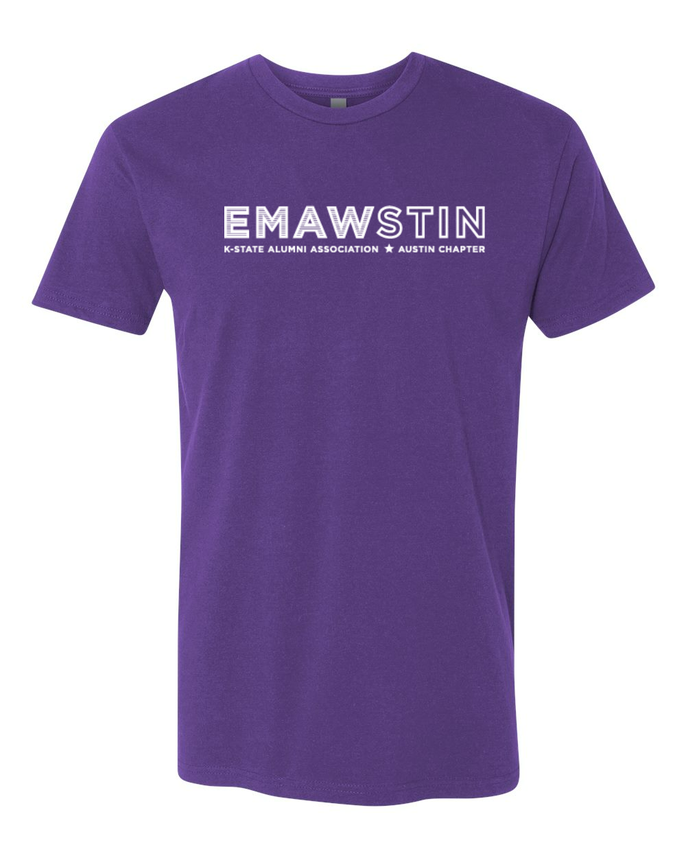 Next Level Unisex Cotton T-Shirt Purple Rush front mockup