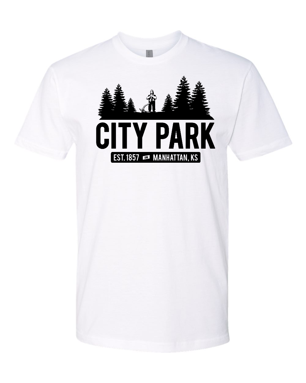 Next Level Unisex Cotton T-Shirt White front mockup