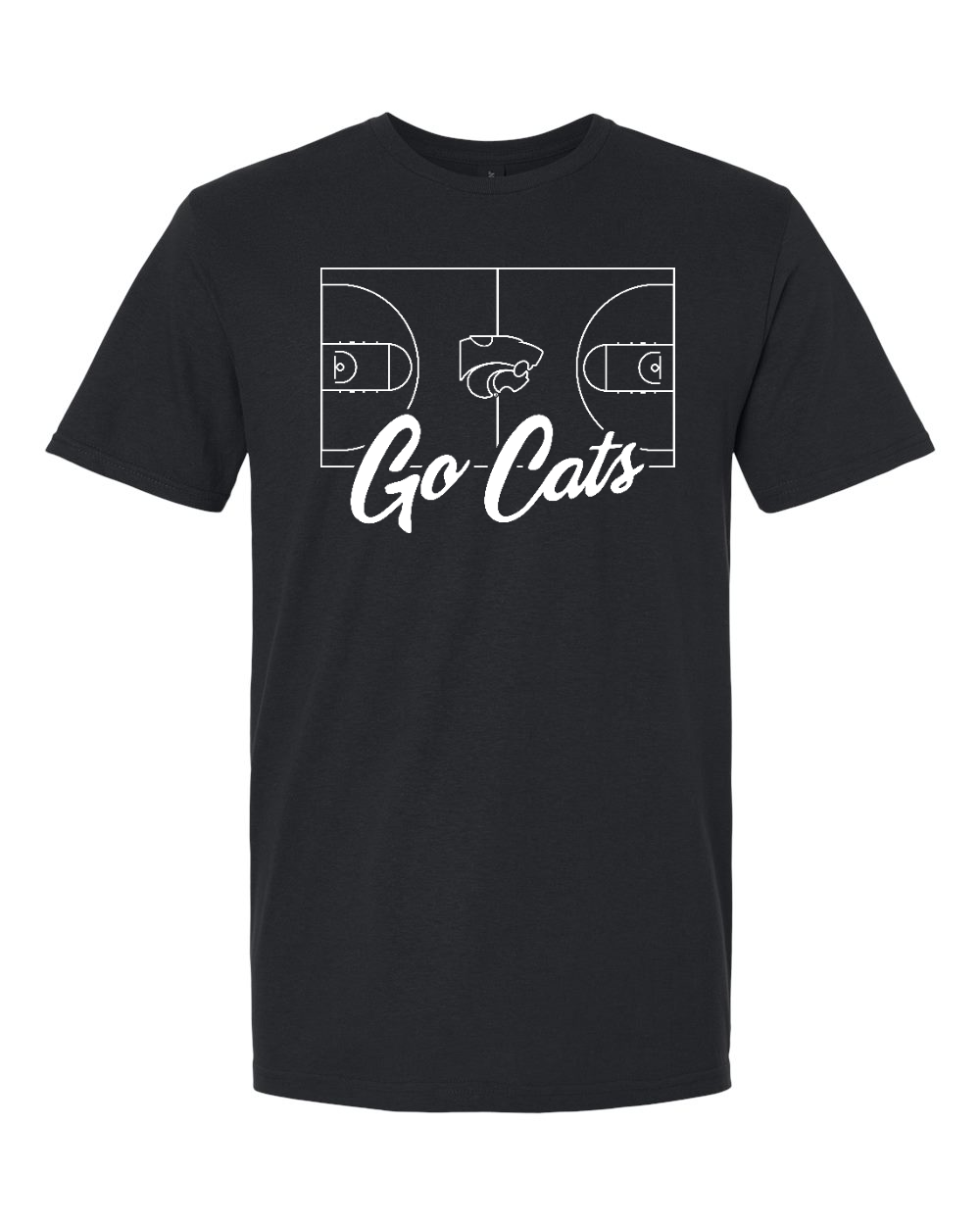 Gildan Unisex Softstyle® T-Shirt Black front mockup