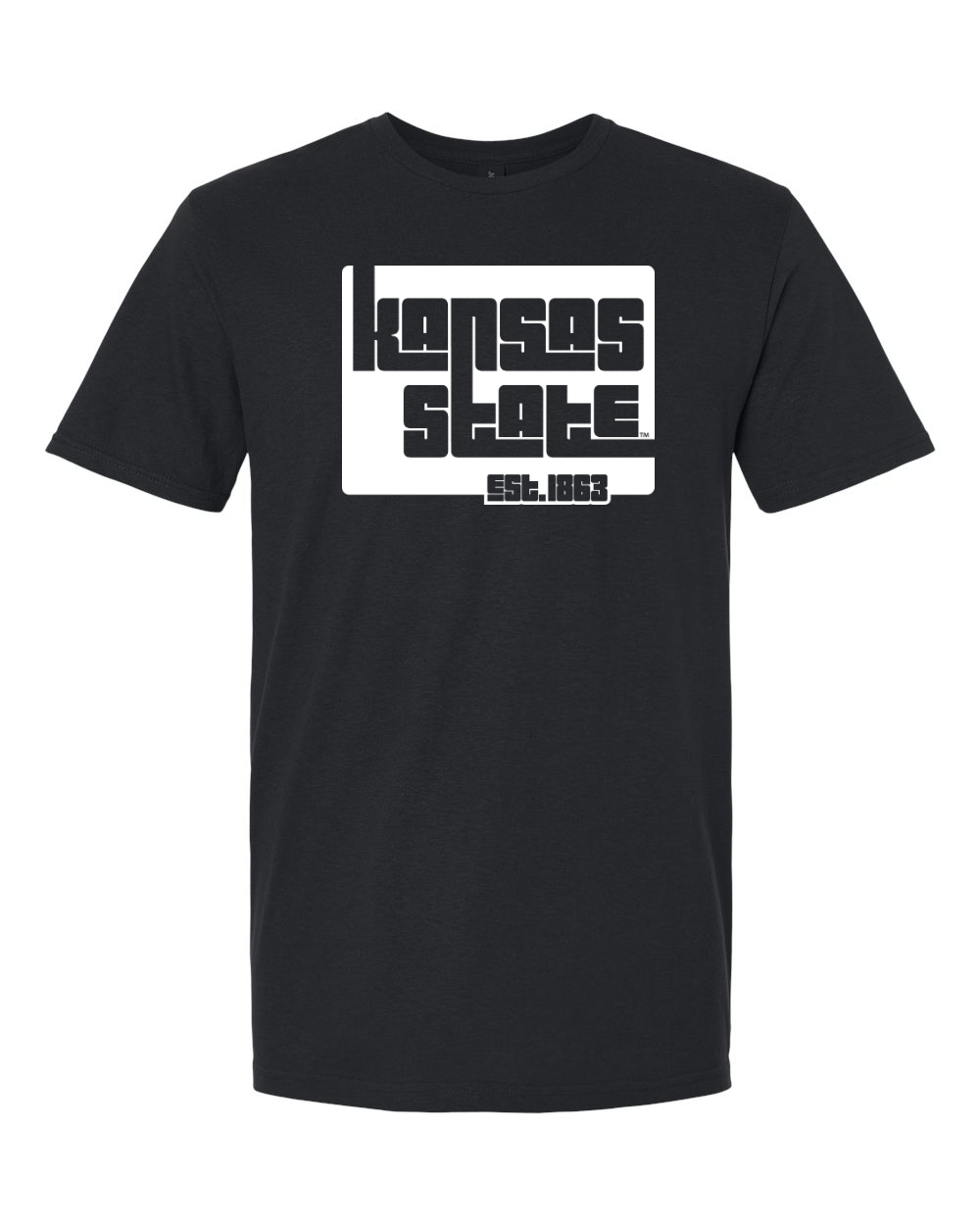 Gildan Unisex Softstyle® T-Shirt Black front mockup