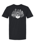 Gildan Unisex Softstyle® T-Shirt Black front mockup