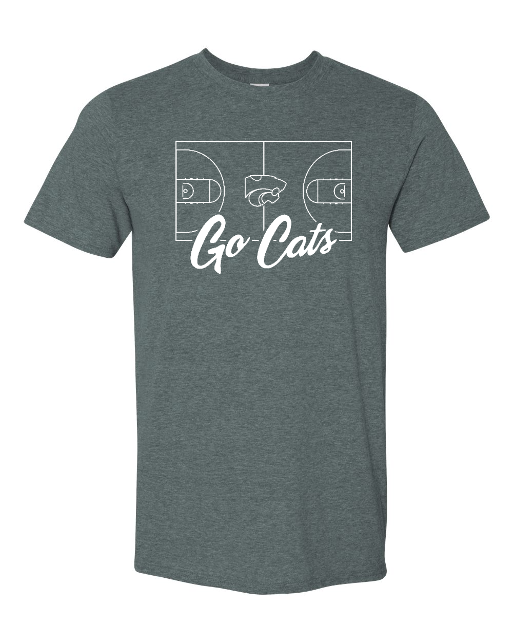 Gildan Unisex Softstyle® T-Shirt Dark Heather front mockup
