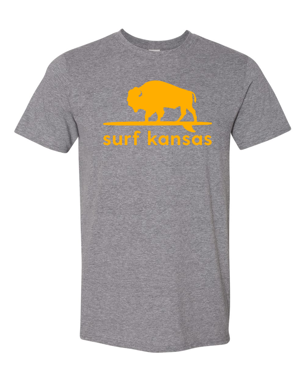 Gildan Unisex Softstyle® T-Shirt Graphite Heather front mockup