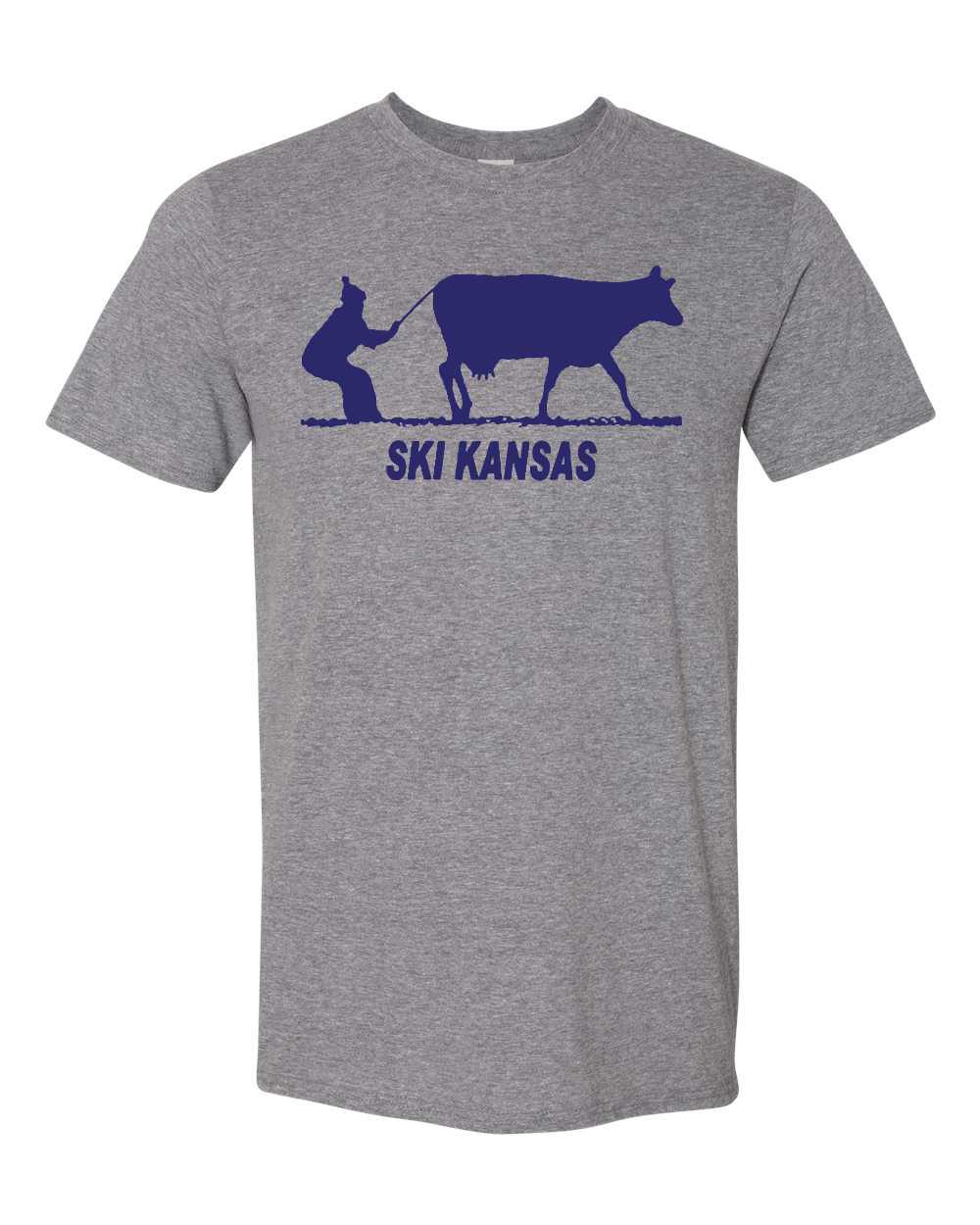 Gildan Unisex Softstyle® T-Shirt Graphite Heather front mockup