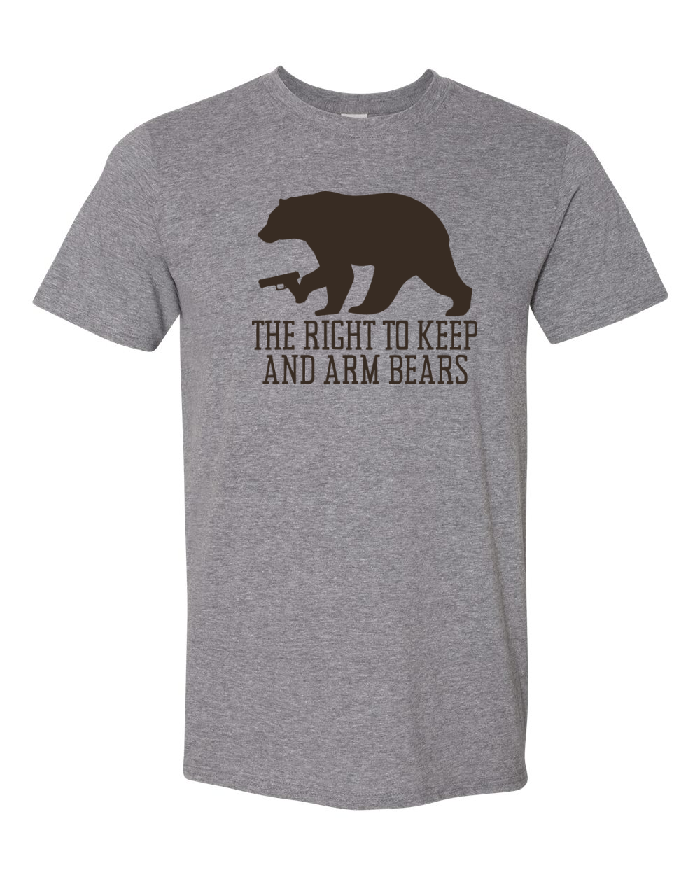 Gildan Unisex Softstyle® T-Shirt Graphite Heather front mockup