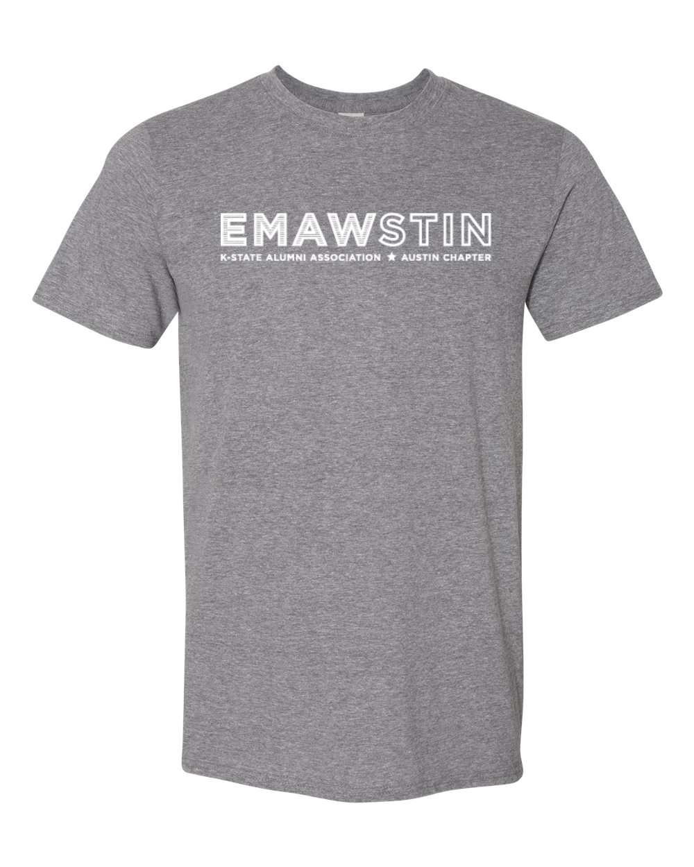 Gildan Unisex Softstyle® T-Shirt Graphite Heather front mockup