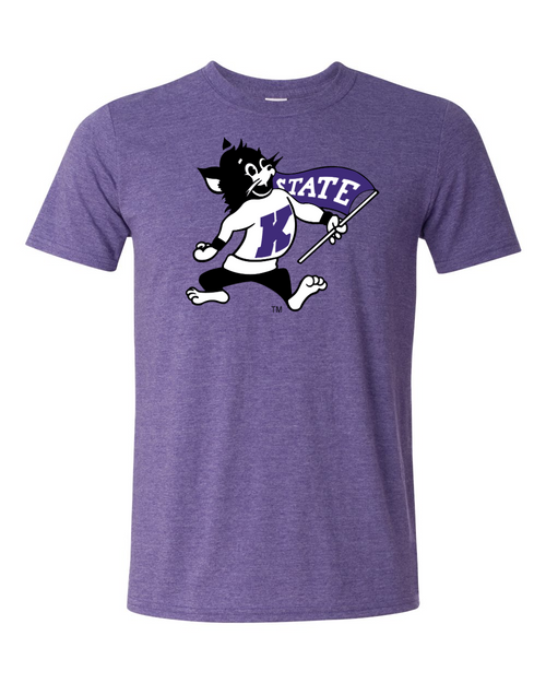Gildan Unisex Softstyle® T-Shirt Heather Purple front mockup