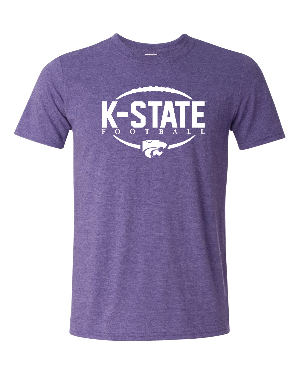 Gildan Unisex Softstyle® T-Shirt Heather Purple front mockup