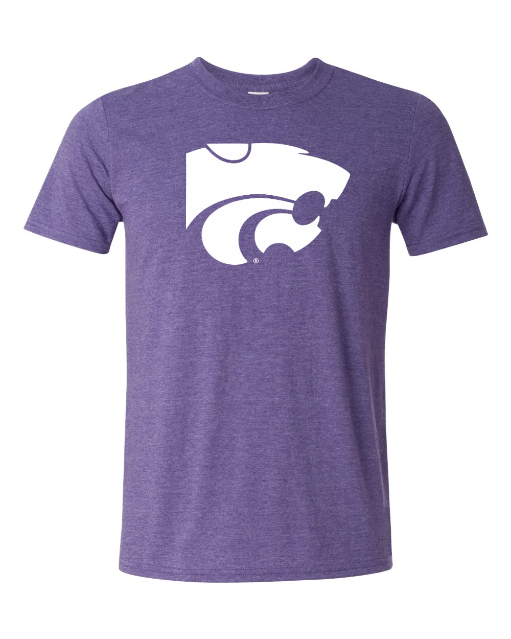 Gildan Unisex Softstyle® T-Shirt Heather Purple front mockup
