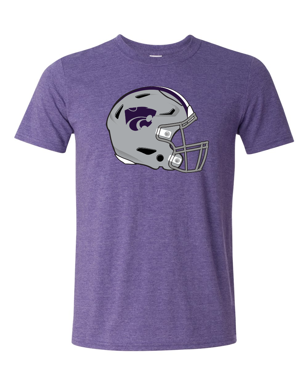 Gildan Unisex Softstyle® T-Shirt Heather Purple front mockup