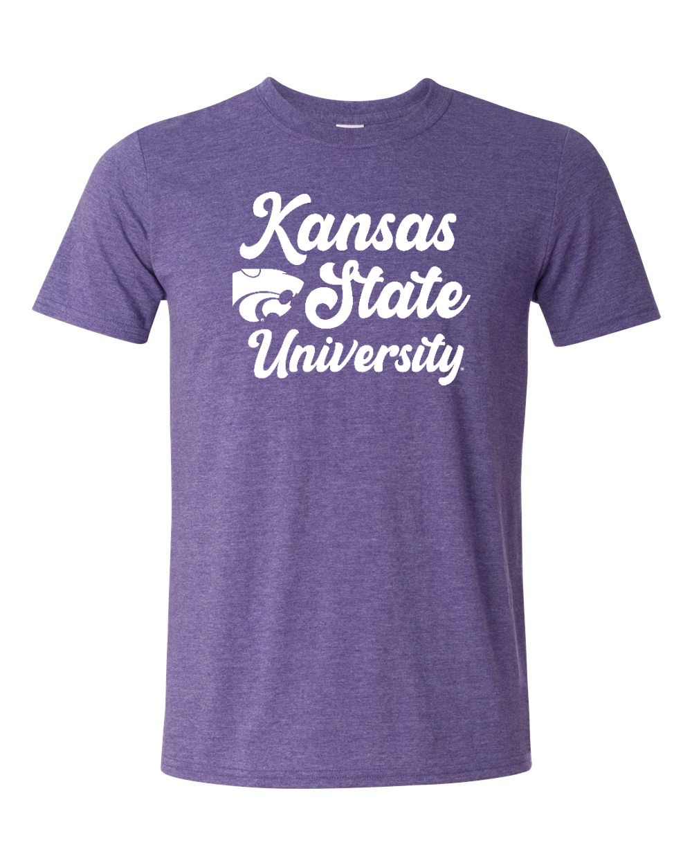 Gildan Unisex Softstyle® T-Shirt Heather Purple front mockup