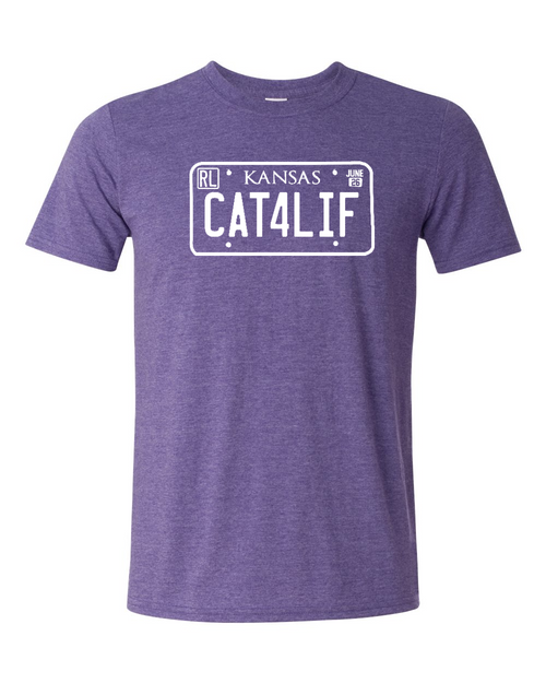 Gildan Unisex Softstyle® T-Shirt Heather Purple front mockup