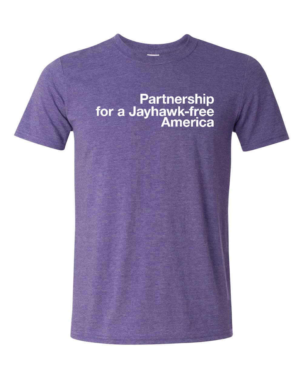 Gildan Unisex Softstyle® T-Shirt Heather Purple front mockup