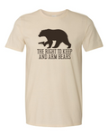 Gildan Unisex Softstyle® T-Shirt Natural front mockup