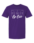 Gildan Unisex Softstyle® T-Shirt Purple front mockup