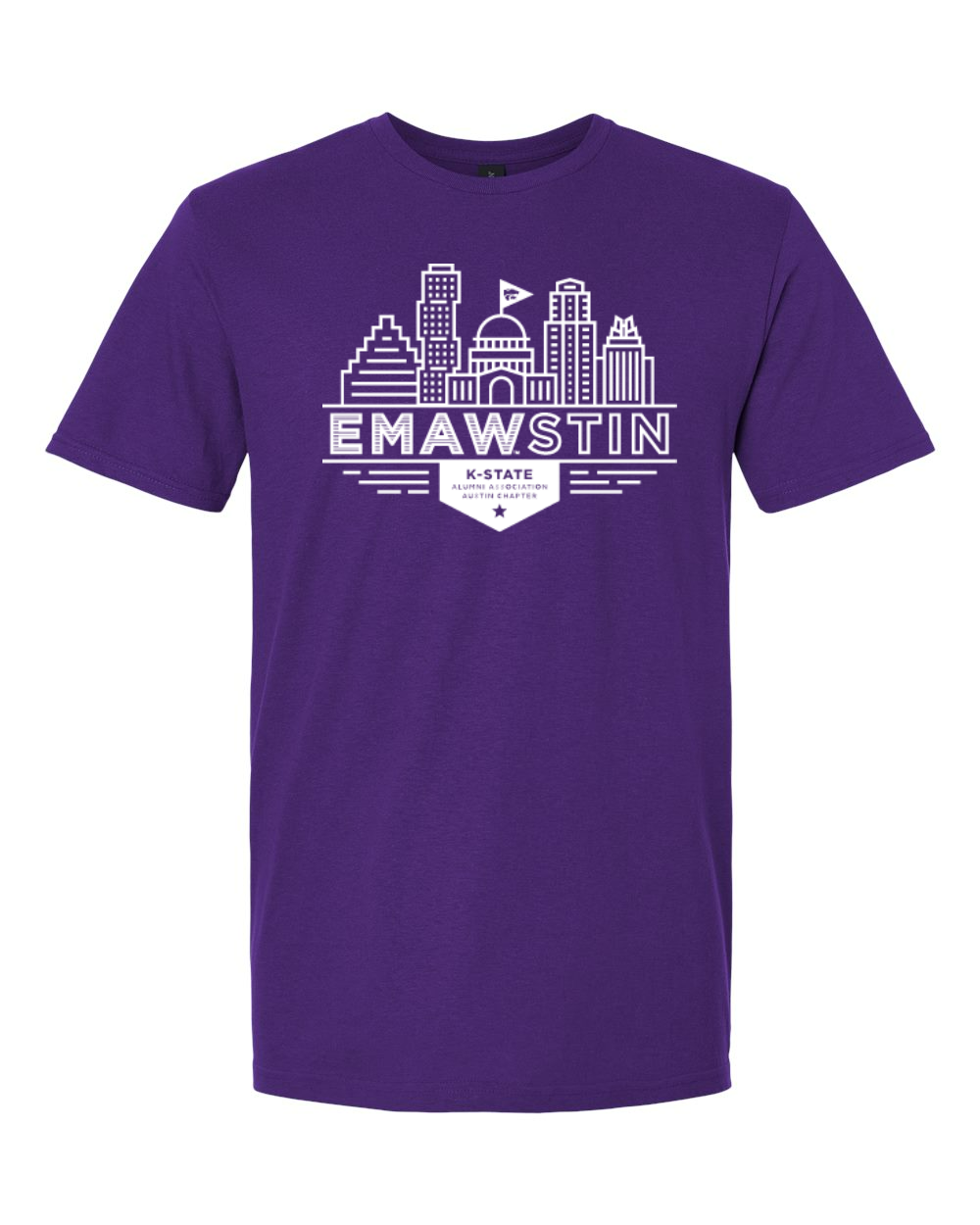 Gildan Unisex Softstyle® T-Shirt Purple front mockup