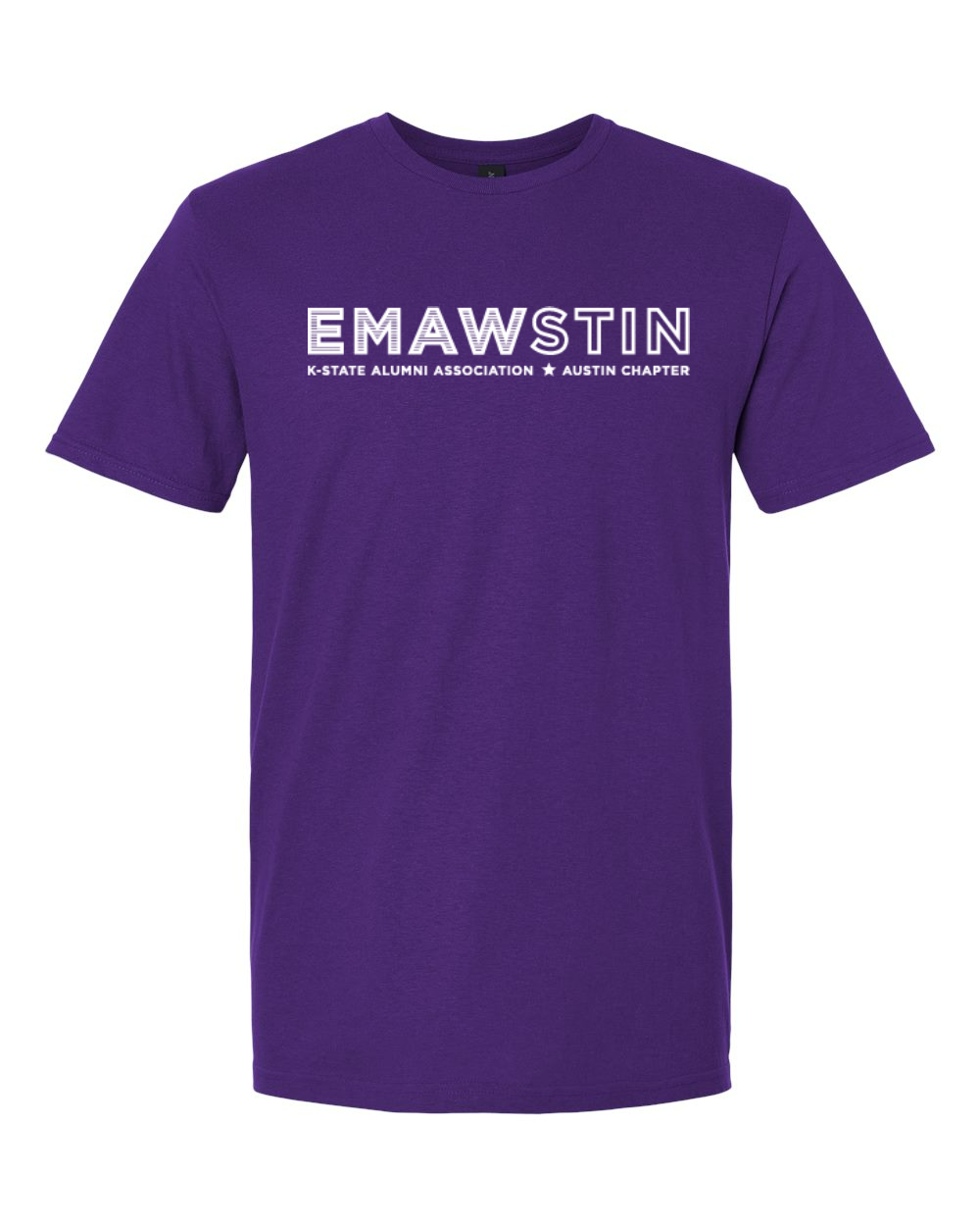 Gildan Unisex Softstyle® T-Shirt Purple front mockup