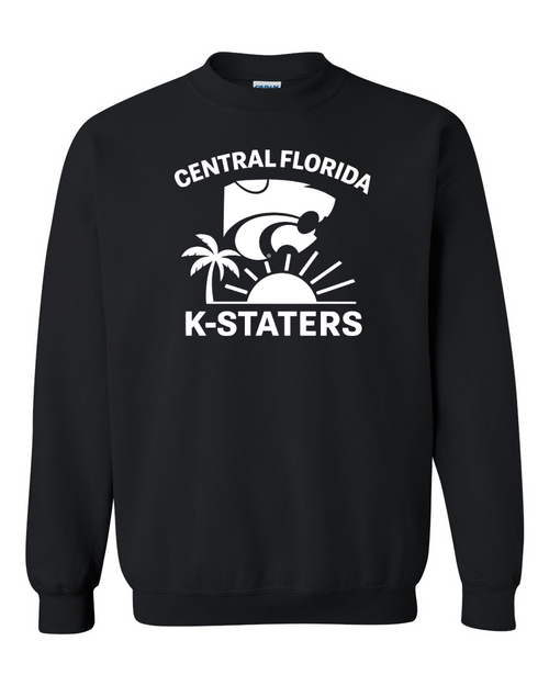 Gildan Unisex Heavy Blend™ Crewneck Sweatshirt Black front mockup