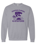 Gildan Unisex Heavy Blend™ Crewneck Sweatshirt Sport Grey front mockup
