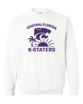 Gildan Unisex Heavy Blend™ Crewneck Sweatshirt White front mockup