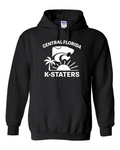 Gildan Unisex Heavy Blend™ Hooded Sweatshirt Black front mockup