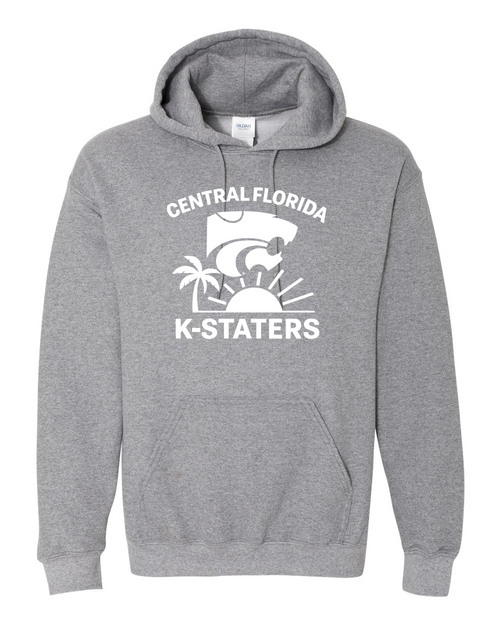 Gildan Unisex Heavy Blend™ Hooded Sweatshirt Graphite Heather front mockup