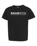Comfort Colors Youth Garment-Dyed Heavyweight T-Shirt Black front mockup