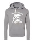 Next Level Unisex Santa Barbara Hoodie Sweatshirt Lead Grey front mockup