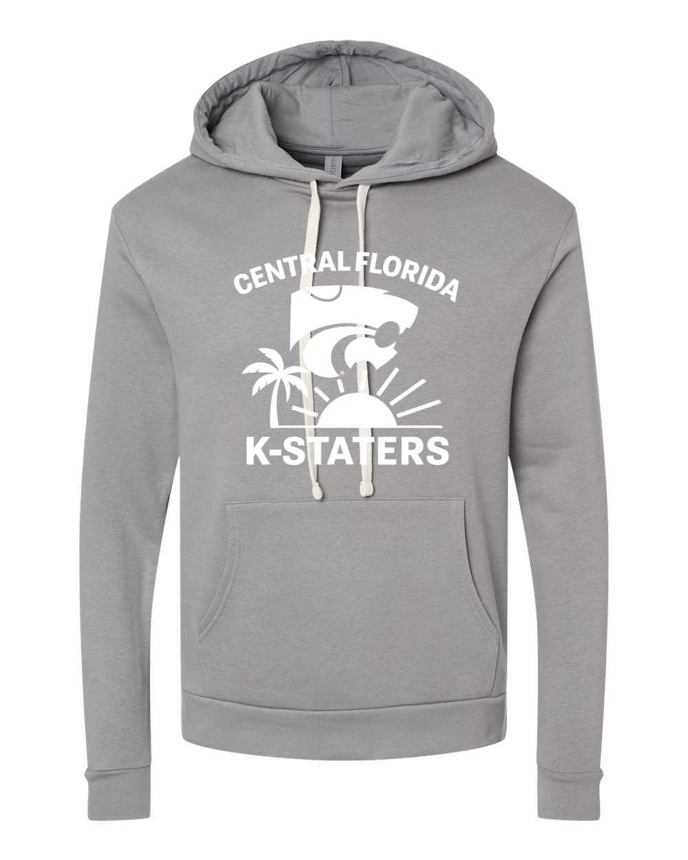 Next Level Unisex Santa Barbara Hoodie Sweatshirt Lead Grey front mockup