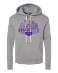 Next Level Unisex Santa Barbara Hoodie Sweatshirt Lead Grey front mockup