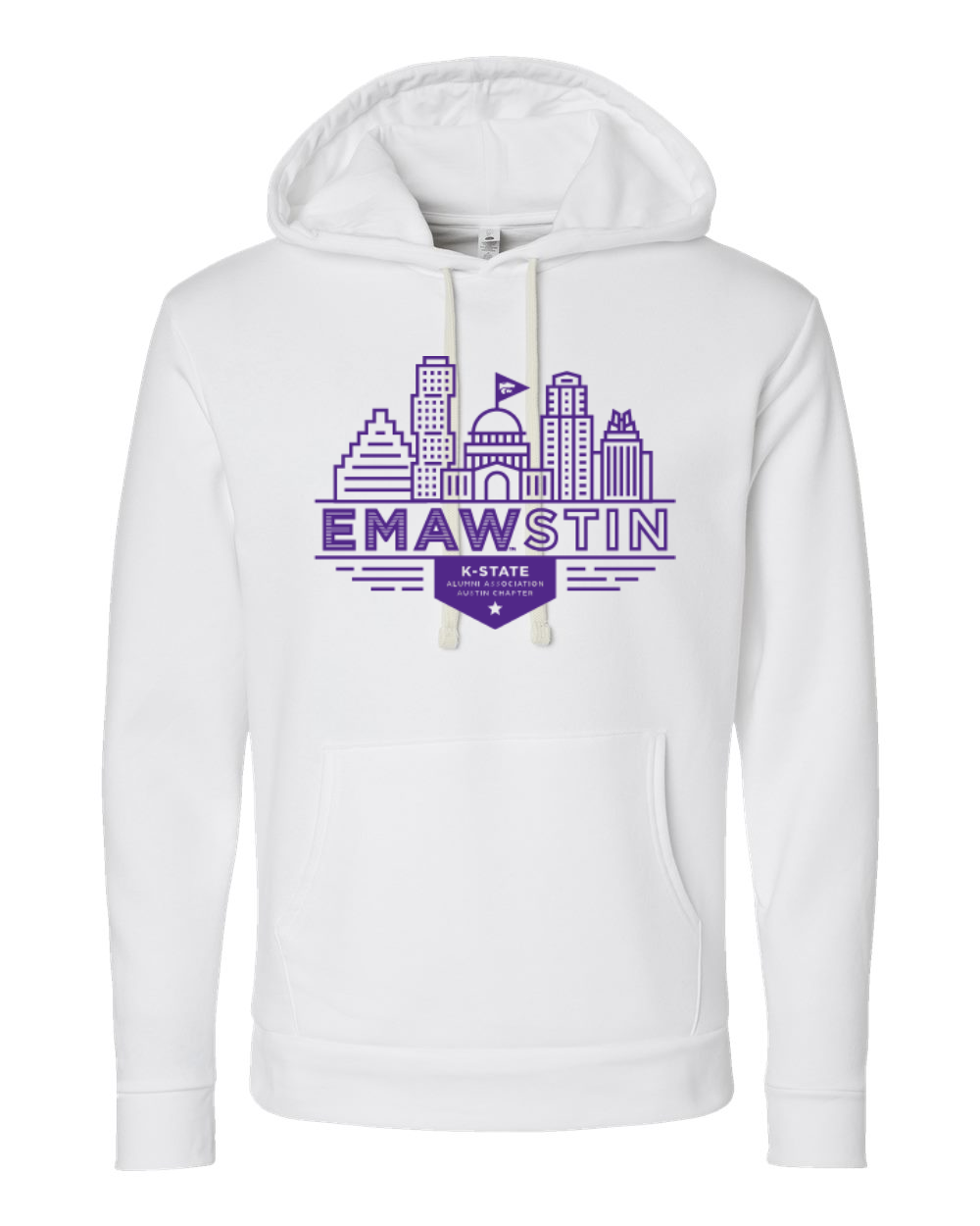 Next Level Unisex Santa Barbara Hoodie Sweatshirt White front mockup