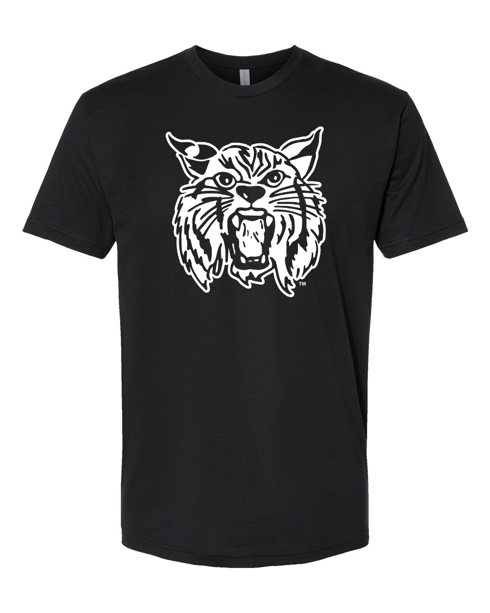 Next Level Unisex Cotton T-Shirt Black front mockup